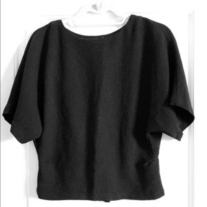 Zara textured black top
